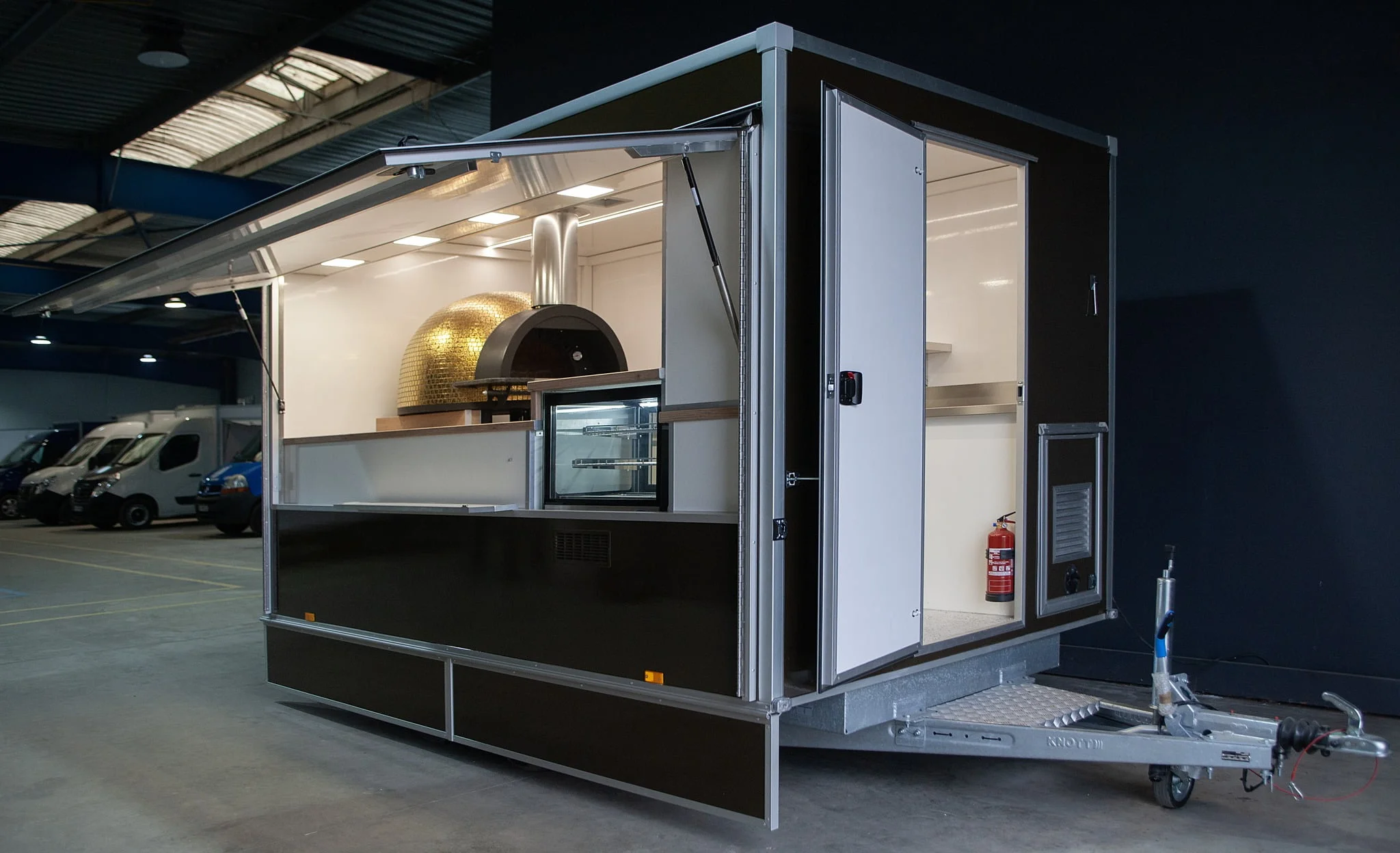 Remorque à pizza sur mesure