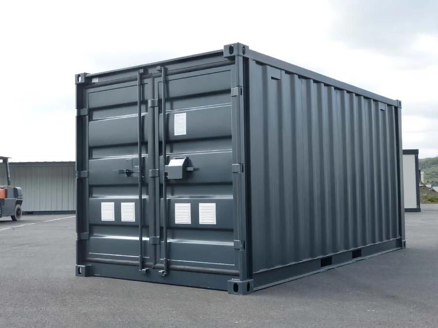 15-Fuß-Lagercontainer – Schwarz | Kaufen und liefern lassen