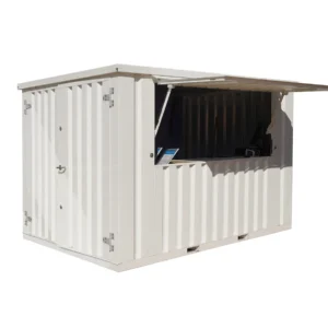 Conteneur Bar Démontable 4×2 m Blanc RAL 9016