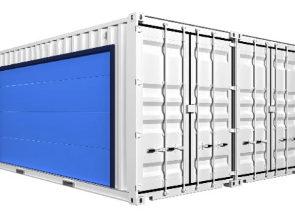 Fertiggarage aus einem Schiffscontainer, 28 m²
