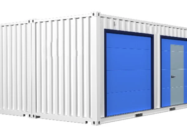 Fertiggarage aus einem Schiffscontainer, 28 m², mit Doppeltüren