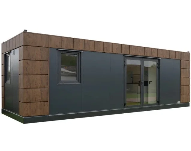Maison Conteneur / Bureau 8x3m – Modèle Helsinki avec Cuisine et Salle d’Eau