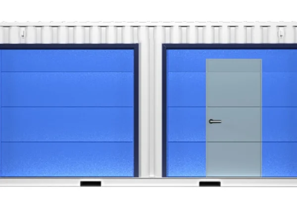 Fertiggarage aus einem Schiffscontainer, 28 m², mit Doppeltüren – Image 2