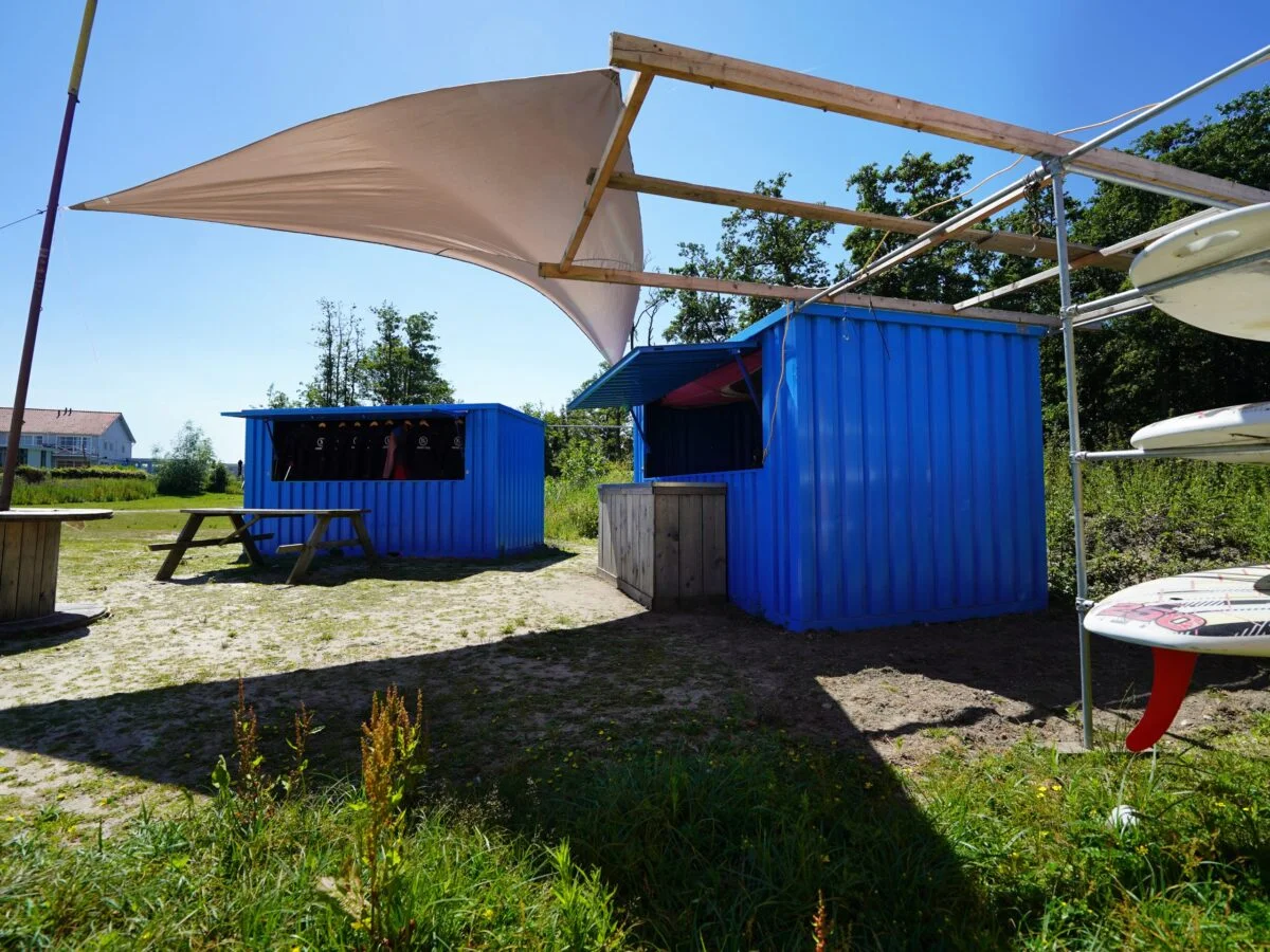 Zerlegbarer Bar-Container, 3 × 2 Meter, Blau (RAL 5012) – Image 2