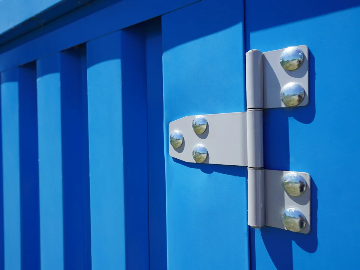 Zerlegbarer Bar-Container, 3 × 2 Meter, Blau (RAL 5012) – Image 6